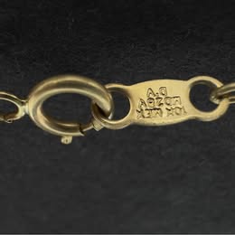 Cadena de Bautizo de Oro 10K – Usada+