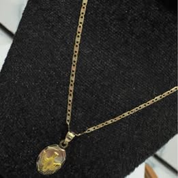 Cadena de Bautizo de Oro 10K – Usada+