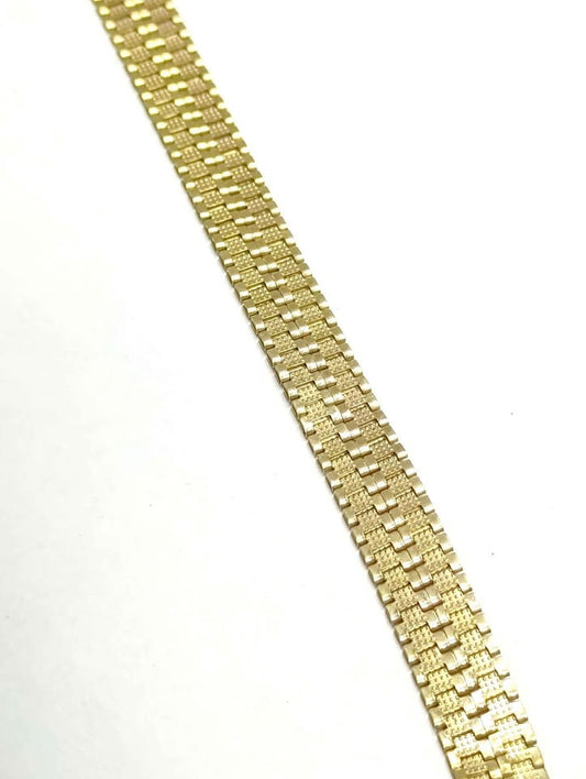 Pulso tipo Rolex de oro 10k pesa 15gr usada