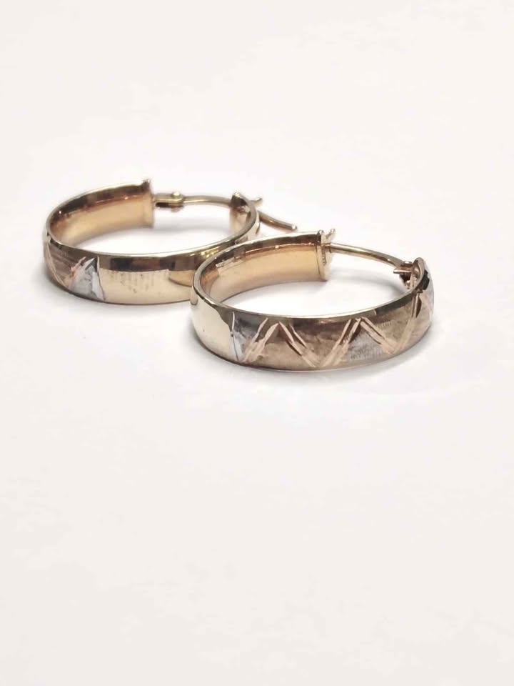 Par arracadas de oro 10k 1.8gr usadas