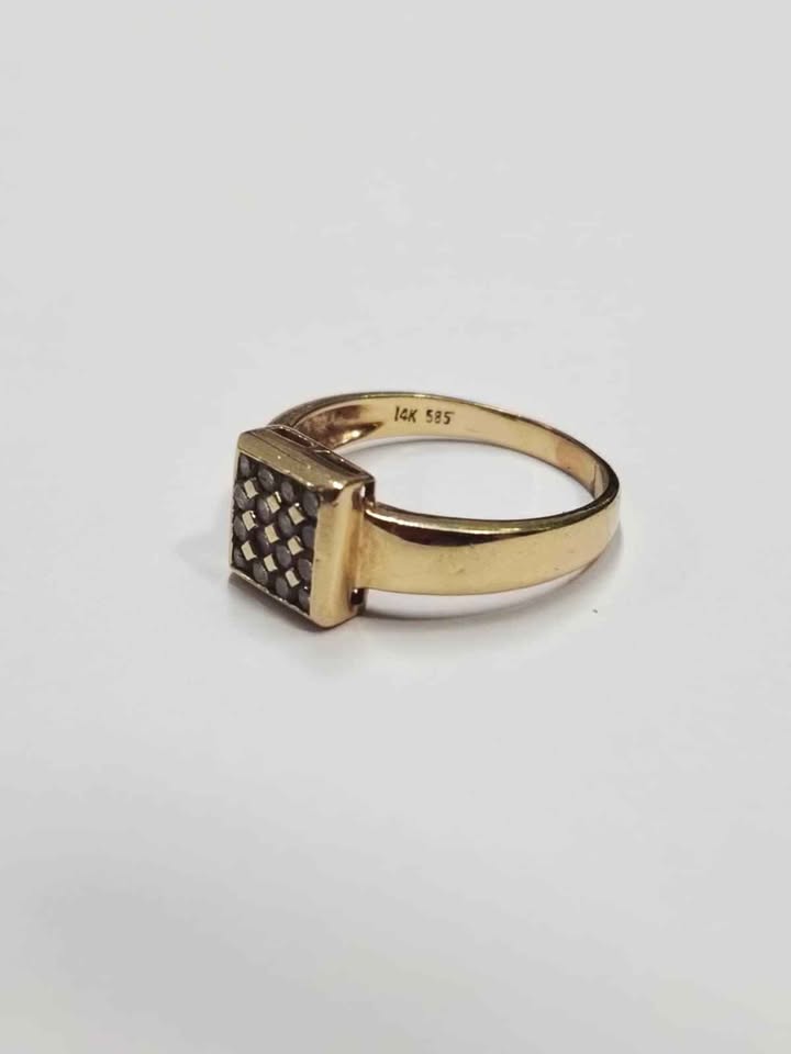 Anillo de oro tipo sello 14k 4gr #9 usado