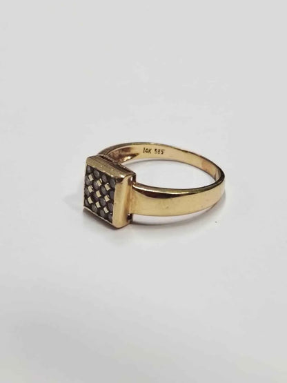 Anillo de oro tipo sello 14k 4gr #9 usado