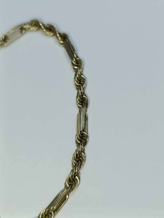 Oro Esclava tejido torzal 10k pesa 5.8gr usada