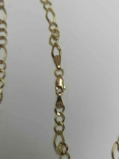 Cadena de oro tejido 3 x 1 10k pesa 10.8gr usada