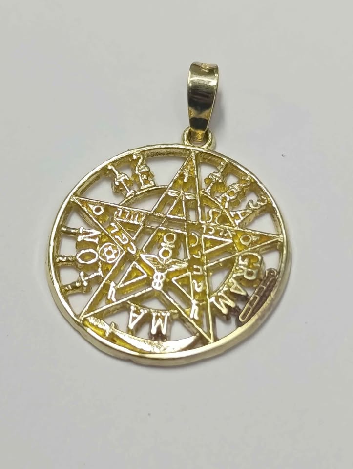 Oro Dije Tentagrama 10K Peso 4gr usado