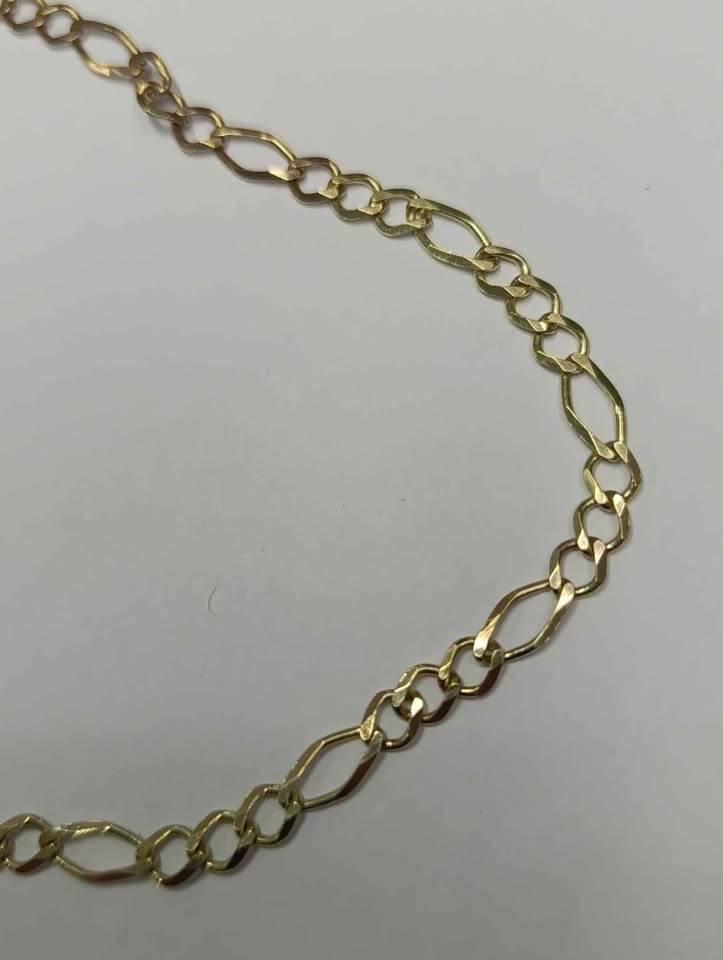 Cadena de oro tejido 3 x 1 10k pesa 10.8gr usada