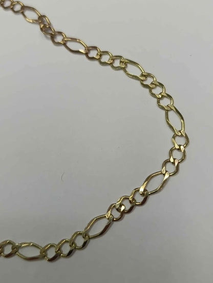 Cadena de oro tejido 3 x 1 10k pesa 10.8gr usada