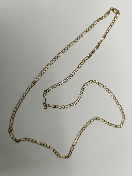Oro Cadena tejido 3x1 10k pesa 6.3 GR Usada