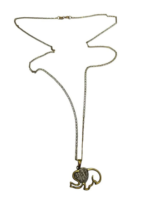 Cadena y dije elefante 10k 3.1gr usada