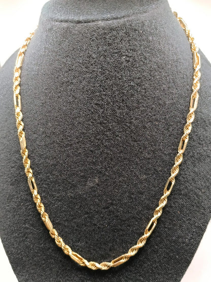 Collar medio torzal ORO 10k peso 12.1gr, usado