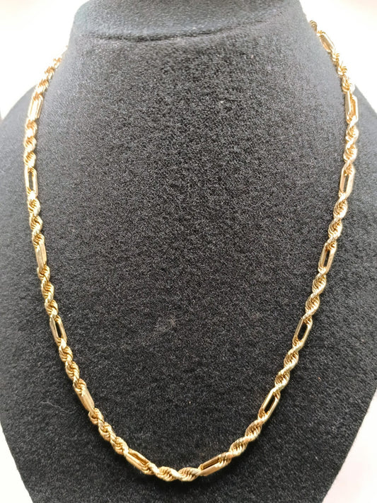 Collar medio torzal ORO 10k peso 12.1gr, usado