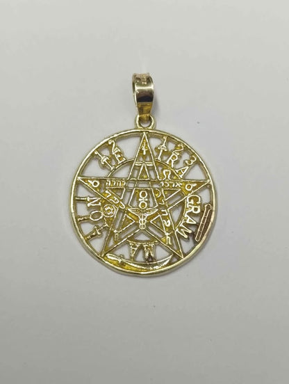 Oro Dije Tentagrama 10K Peso 4gr usado