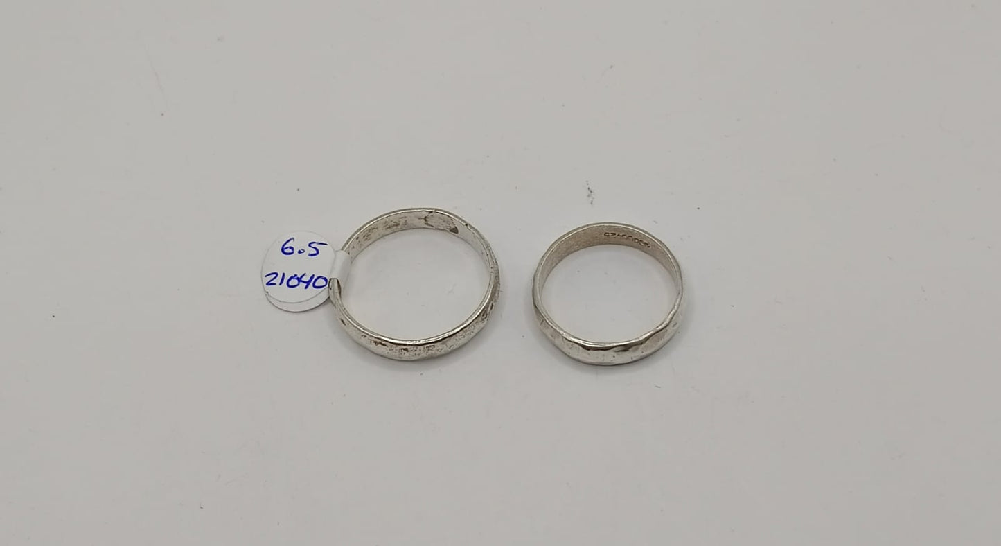 Par de Argollas PLATA 925 peso 6.5gr, usado