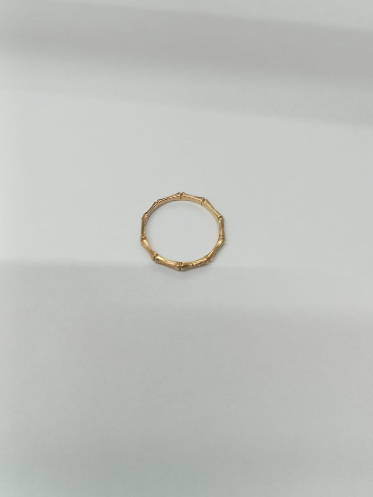 anillo de oro 14k -diseño huesitos
