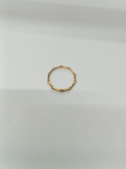 anillo de oro 14k -diseño huesitos