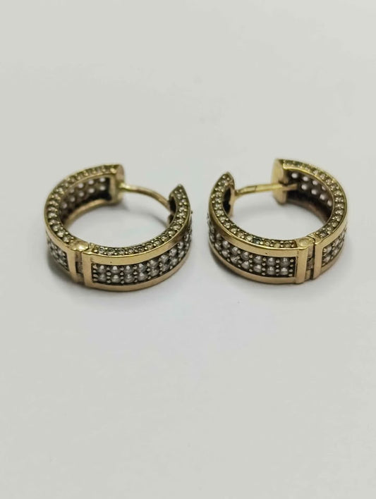 Oro Aretes 10K Peso 3.8 Gramos USADO