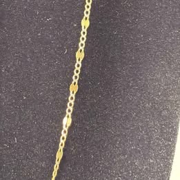Cadena con diseño oro 10k
