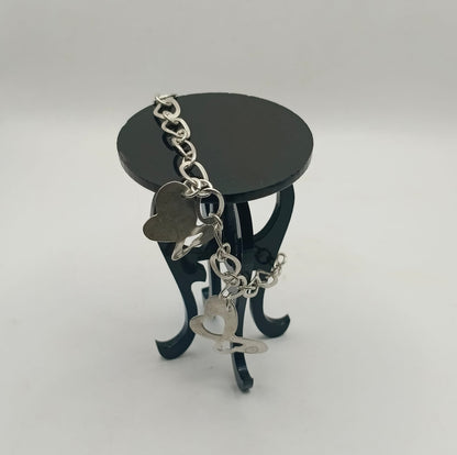 Pulsera con mariposas PLATA 925 peso 9.3gr