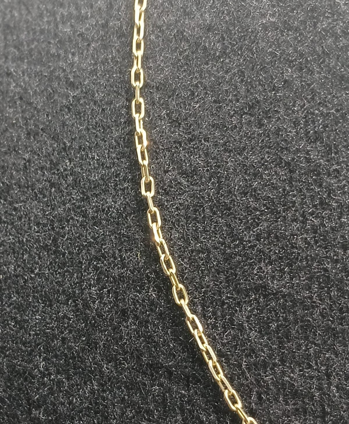 Cadena eslabon 1x1 ORO10k peso 1.7gr, usado