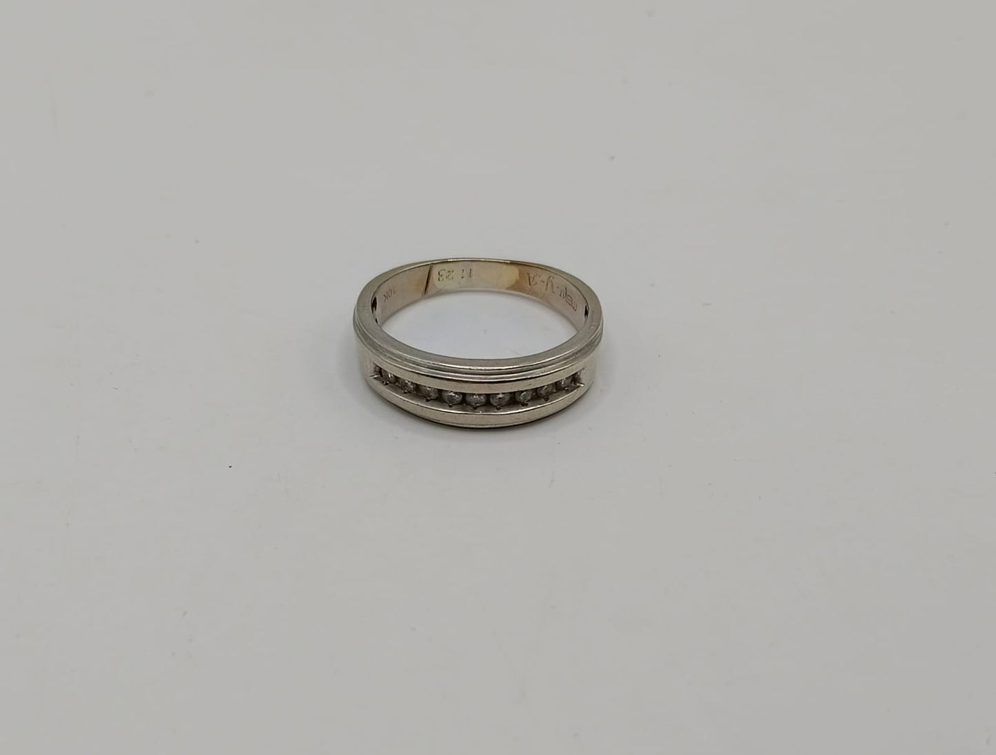 Anillo caballero ORO blanco 10k peso 4.9gr, usado