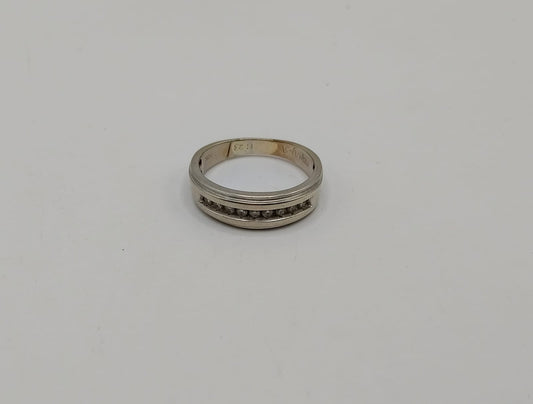 Anillo caballero ORO blanco 10k peso 4.9gr, usado