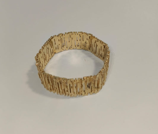 BRAZALETE DE ORO 14 K PESO 75.80GRS TEXTURIZADA 💛