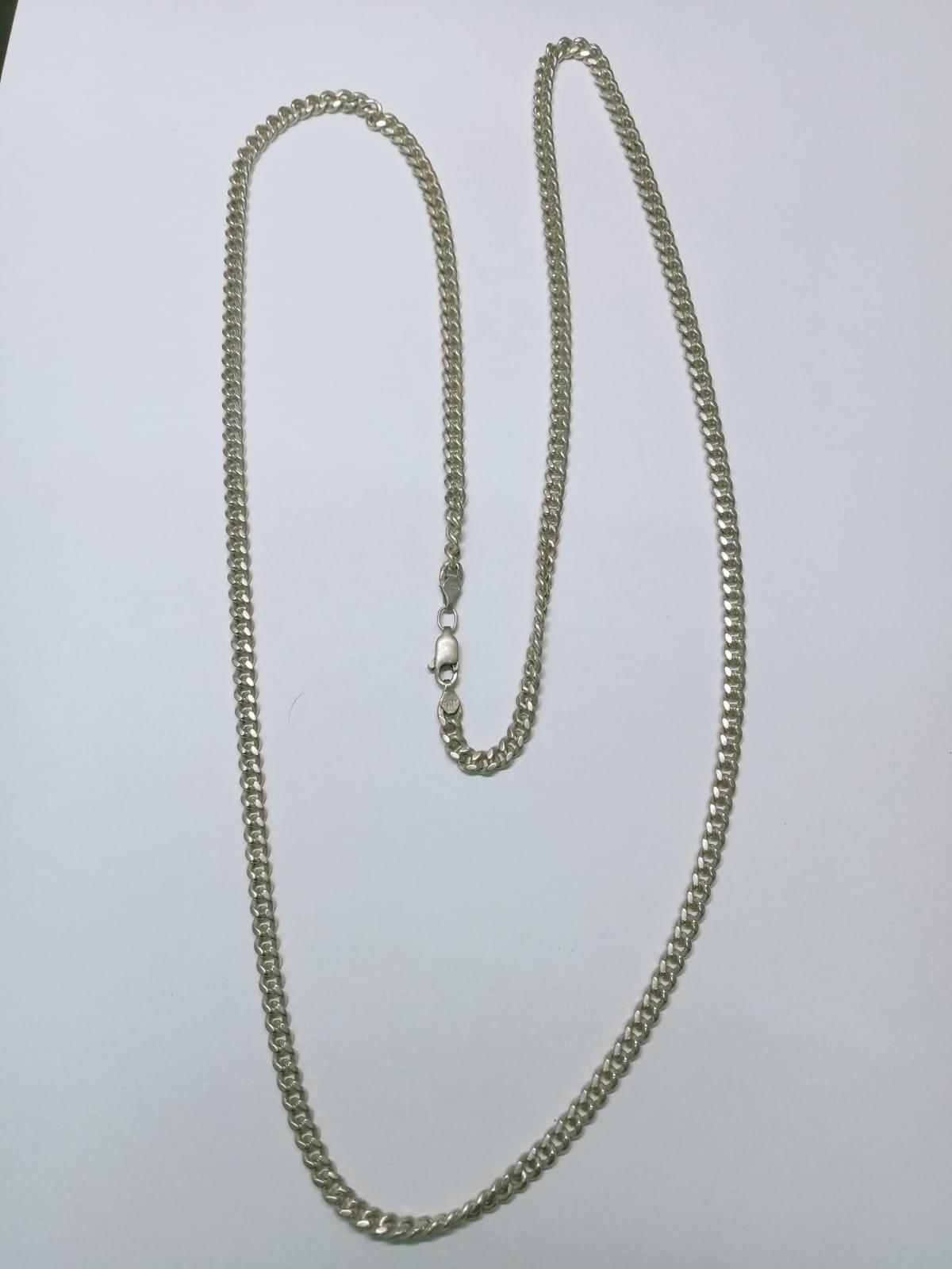 Cadena de Plata 925 Diseño Planchado – 37.5 cm Elegante y Moderna