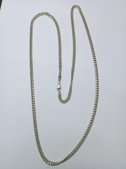 Cadena de Plata 925 Diseño Planchado – 37.5 cm Elegante y Moderna