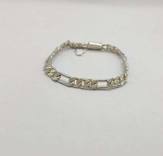 Pulsera eslabon 1x1 PLATA925 peso 21.7gr, usado