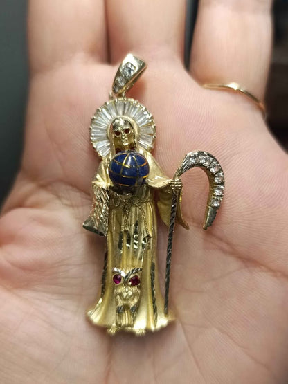 Oro Dije de la santa muerte 10k 14.5g usada