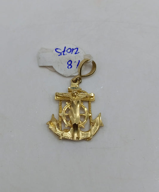 Dije de Ancla ORO 10k peso 1.8gr, usado