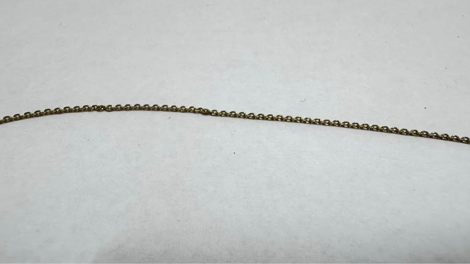 Cadena con dije de corazón de oro 10k peso 2.2gr