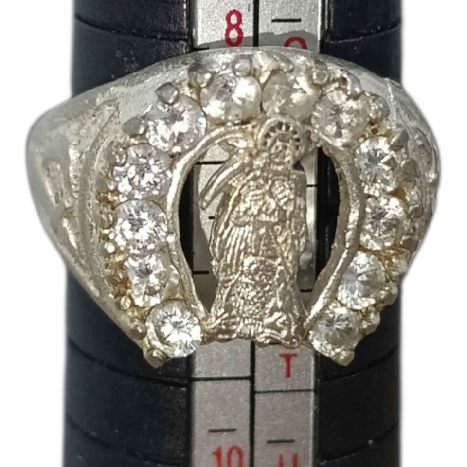 Plata anillo .925 Peso 5.7g Usado