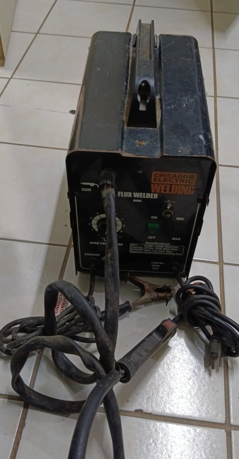 Soldadora / Maquina De Soldar Chicago Electric 125 Amp 📝 usada 📝