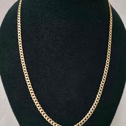 Cadena tipo adiamantada 10k p15.6gr