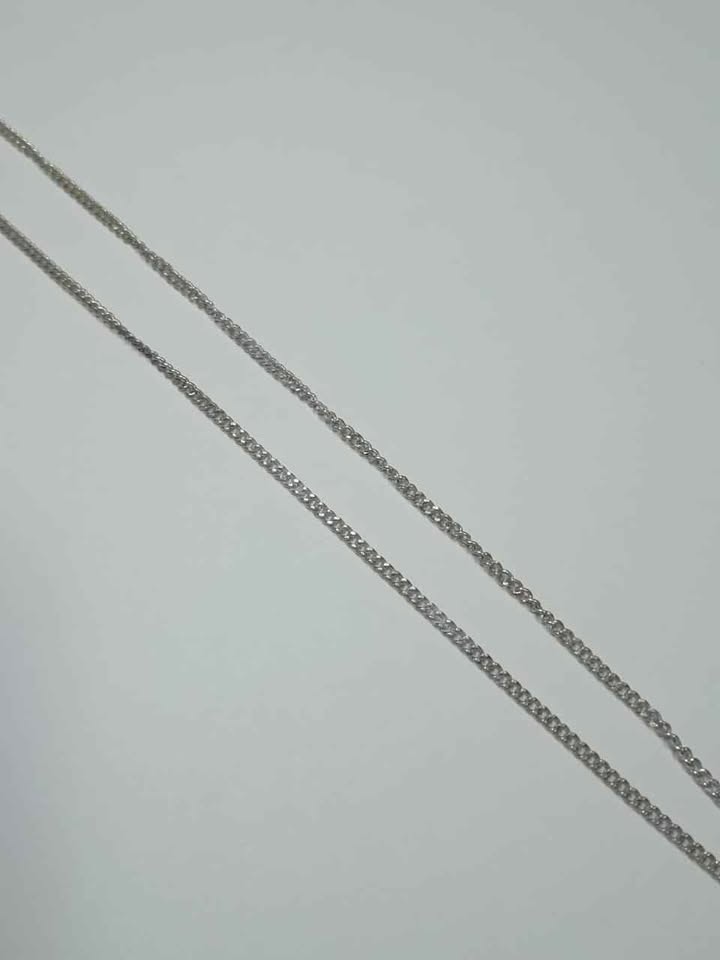 PLATA CADENA SIN DIJE PALOMA Y CORAZON 6.4 GR
