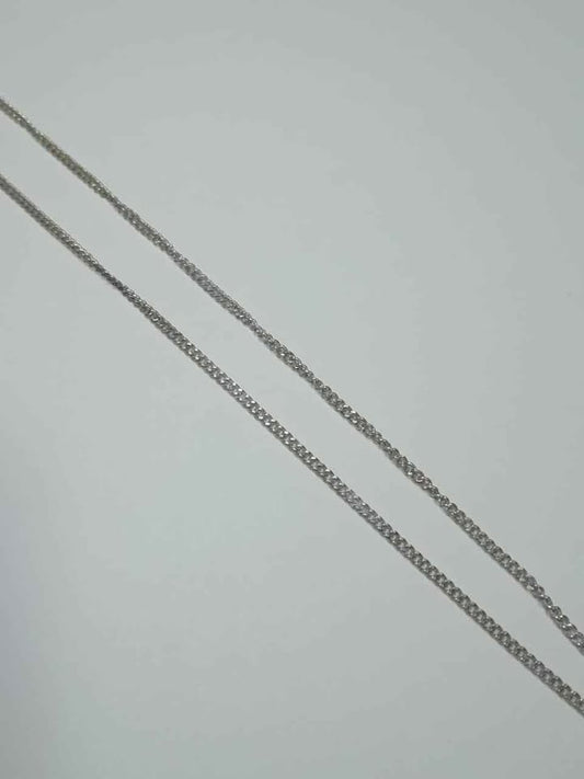PLATA CADENA SIN DIJE PALOMA Y CORAZON 6.4 GR