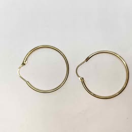 Arracadas lisas oro de 10k p 1.6 gr