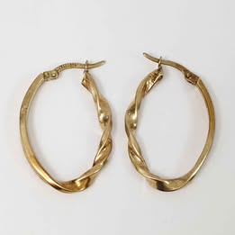 Arracadas torcidas 14k p2gr