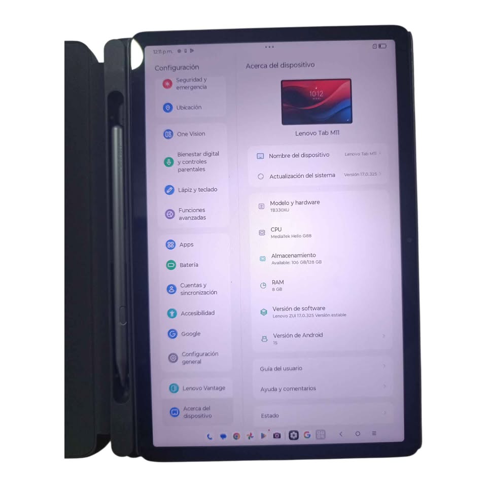 Tableta Lenovo BYPASS mod m11 128gb 8 Ram usada