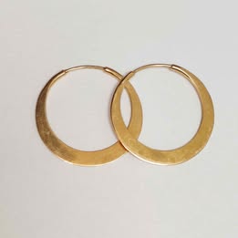 Coquetas de oro 18k p 3.1gr