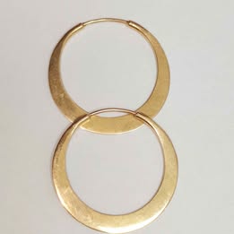 Coquetas de oro 18k p 3.1gr
