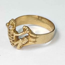 Anillo de rana 10k p3.6gr