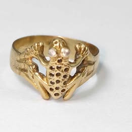 Anillo de rana 10k p3.6gr