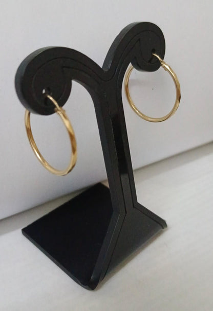 Arracadas facetadas de oro 10k peso 1.3gr, usado