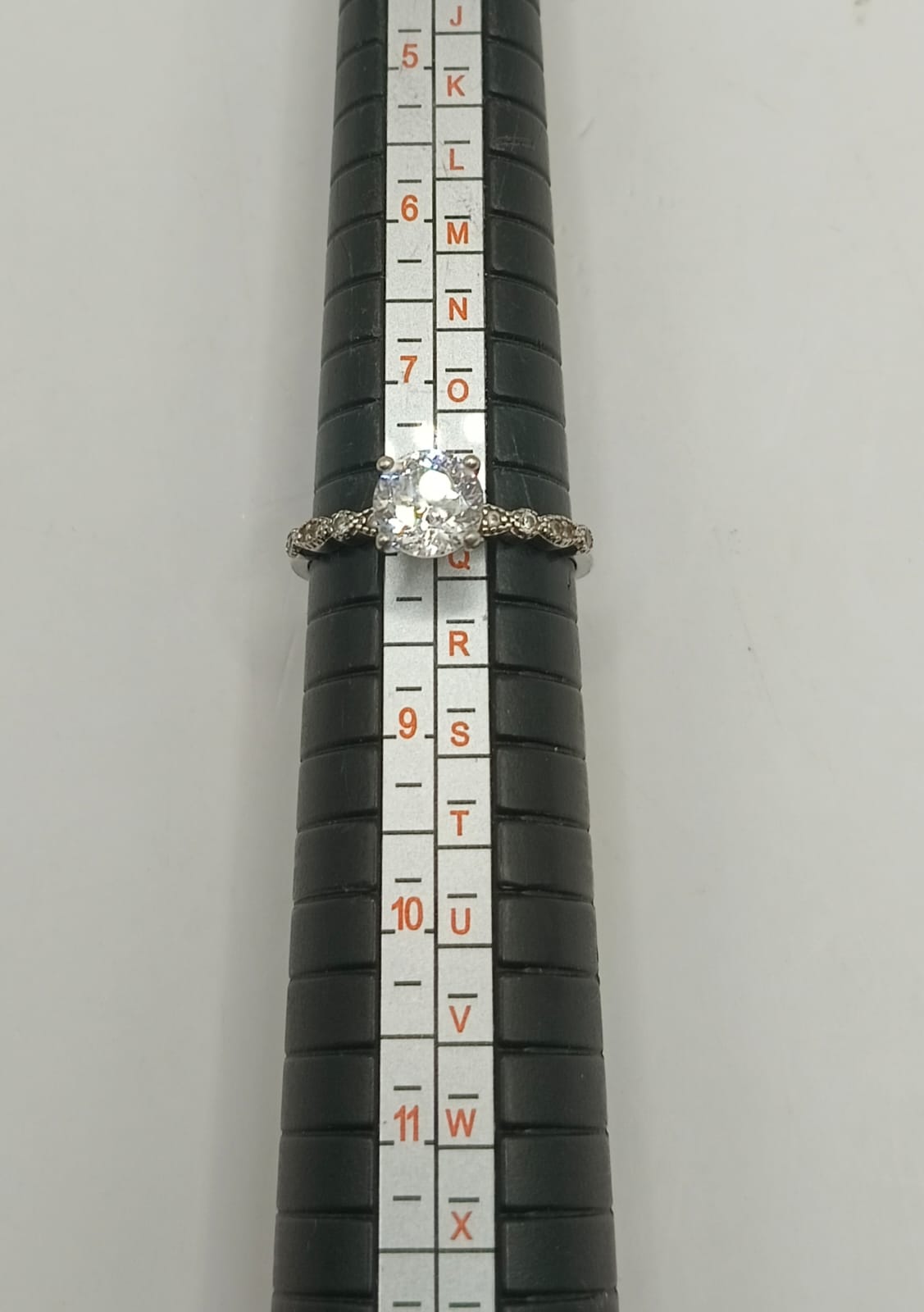 Solitario PLATA 925 peso 2.3gr, usado