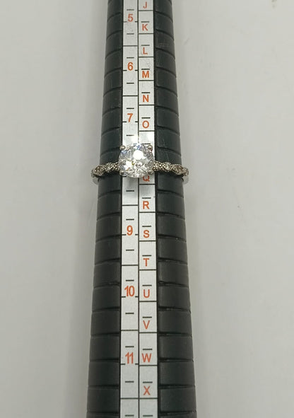 Solitario PLATA 925 peso 2.3gr, usado