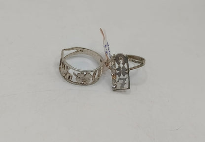 Par de anillo de la suerte PLATA 925 peso 3.7gr, usado
