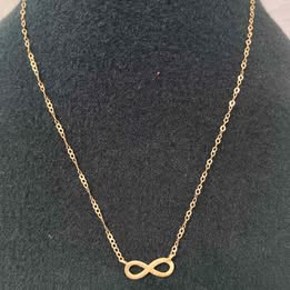 Cadena con infinito 14k p2gr