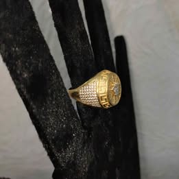 Anillo medusa con sintéticos 10k p 5gr